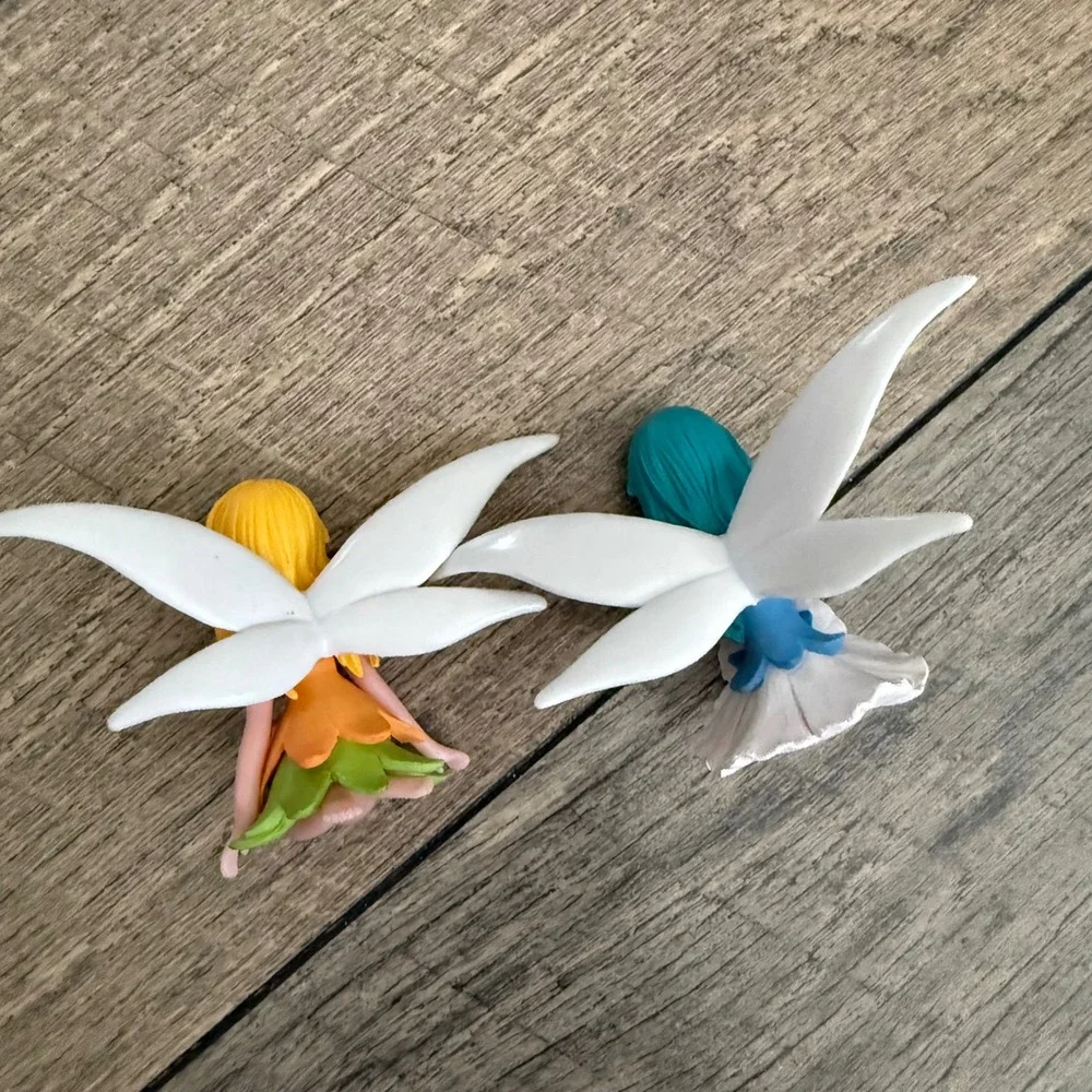 4Pc Miniature Anime Fairy Figurines Whimsical Sprite Terrarium Decor Set